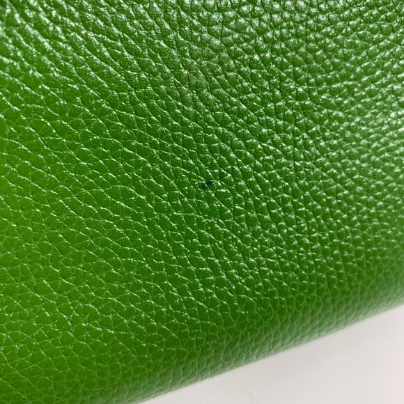 MICHAEL KORS Adele Double-Zip Green Leather Smart Phone Case Wallet Wristlet - Picture 8 of 13